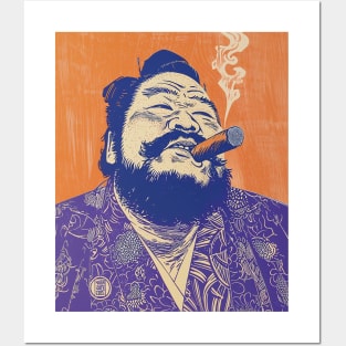 Puff Sumo: Smoking a Fat Robusto Cigar Posters and Art